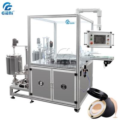 China Rotary Type Dual Color Air Cushion BB CC Cream Filling Machine for sale