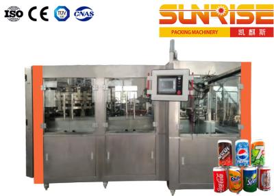 China Juice Aluminum Can Filling Machine , SUNRISE Soft Drink Production Line for sale