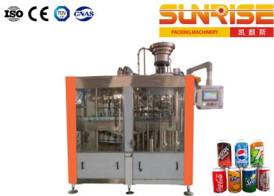 China SUNRISE Carbonated Drinks Production Line , 60 heads Beer Can Filling Machine for sale