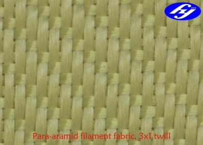 China Fibra de alta elasticidade do filamento da tela de Kevlar Aramid da sarja da tela 3x1 da fibra de Aramid à venda