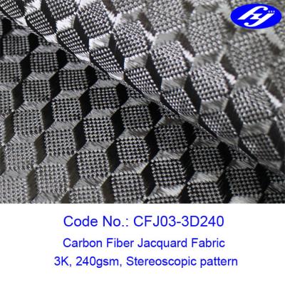 Chine tissu visuel stéréoscopique de fibre de carbone de l'impact 3D de 150cm à vendre