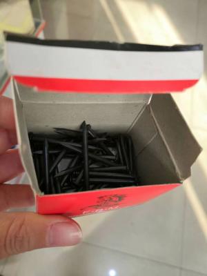 China Strong Black Concrete Nails Mushroom Head 50mm Masonry Nails for sale