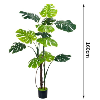 China 130/160/200/240cm Größen Realistische PE-Blätter künstliche Monstera-Pflanze für tropische Inneneinrichtung zu verkaufen