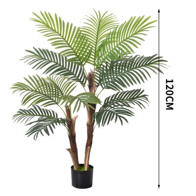 中国 人工パームツリー 6FT,現実的な繊維幹を持つ偽木,ポット内の偽熱帯アレカ床植物,家庭装飾のための人工シルク植物 販売のため
