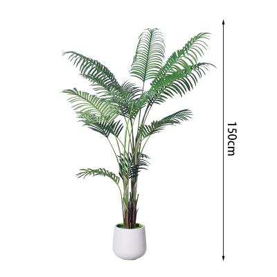 China 5 Fuß 6 Fuß 7 Fuß künstliche tropische Palmenpflanze, künstlicher Palmenbaum, vorgepflanzte künstliche Grünpflanze für Haus, Wohnzimmer, Außenbereich, Terrasse, Büro, Zuhause zu verkaufen
