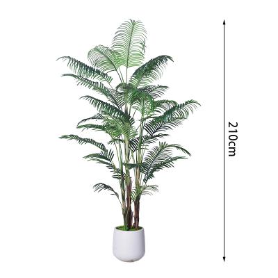 China 5 Fuß 6 Fuß 7 Fuß künstliche tropische Palmenpflanze, künstlicher Palmenbaum, vorgepflanzte künstliche Grünpflanze für Haus, Wohnzimmer, Außenbereich, Terrasse, Büro, Zuhause zu verkaufen