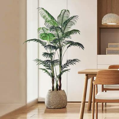 China 5 Fuß 6 Fuß 7 Fuß künstliche tropische Palmenpflanze, künstlicher Palmenbaum, vorgepflanzte künstliche Grünpflanze für Haus, Wohnzimmer, Außenbereich, Terrasse, Büro, Zuhause zu verkaufen