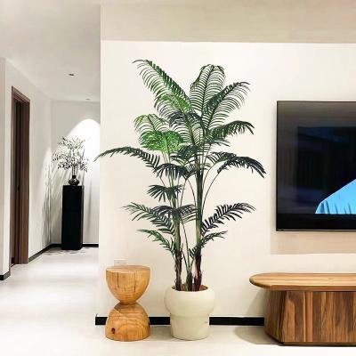 China 5 Fuß 6 Fuß 7 Fuß künstliche tropische Palmenpflanze, künstlicher Palmenbaum, vorgepflanzte künstliche Grünpflanze für Haus, Wohnzimmer, Außenbereich, Terrasse, Büro, Zuhause zu verkaufen