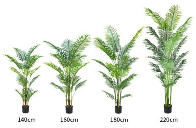 Chine Grands palmiers artificiels d'intérieur de 6 pieds, feuillage épais, grande plante artificielle en soie pour la décoration intérieure à vendre