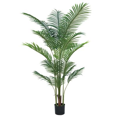 Chine Grands palmiers artificiels d'intérieur de 6 pieds, feuillage épais, grande plante artificielle en soie pour la décoration intérieure à vendre