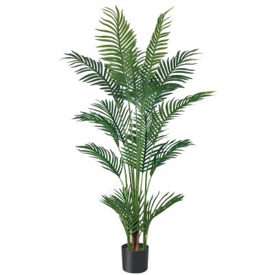 Chine Grands palmiers artificiels d'intérieur de 6 pieds, feuillage épais, grande plante artificielle en soie pour la décoration intérieure à vendre