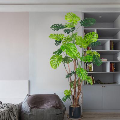 Κίνα Γιγαντιαία Τεχνητά Φυτά Monstera 240cm με Ρεαλιστικά Φύλλα για Διακόσμηση Γραφείου & Ξενοδοχείου προς πώληση