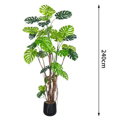 Κίνα Γιγαντιαία Τεχνητά Φυτά Monstera 240cm με Ρεαλιστικά Φύλλα για Διακόσμηση Γραφείου & Ξενοδοχείου προς πώληση