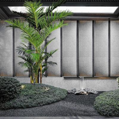 China Plantas de palma gigante artificial Kentia Palm Cluster - 11.8 pies de grado comercial W / tecnología antirrobo (multi-tronco) en venta