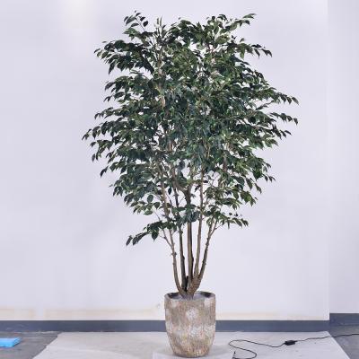 China Ultra-Realistic Multi-Trunk Faux Ficus Tree 2.5m Artificial Banyan Tree For Decoration Of Hotel Home Living Room for sale