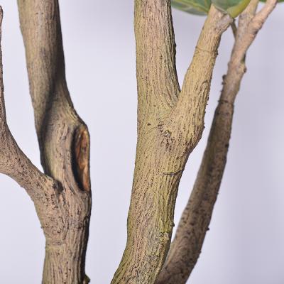 China Multi-Stem 7ft Artificial Ficus Lyrata Faux Fiddle Leaf Fig Plant For Lobby Apartments hotel decolation for sale