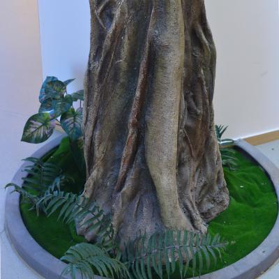 China Customized Height faux banyan tree fire resistant Large Commercial Ficus Artificial Tree For Indoor Decoartion for sale