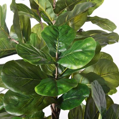 China Artificial Ficus Microcarpa  6 Ft Indoor Pot Faux Fiddle Leaf Fig Tree For Indoor Living Room Decoa for sale