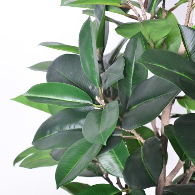 中国 熱帯フェイクオークツリー盆栽植物 フェイクゴムの木植物 ホーム&ガーデン装飾用人工ゴムの木 裏庭の装飾用 販売のため