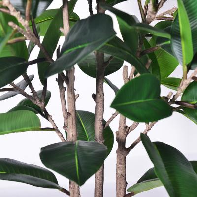 中国 熱帯フェイクオークツリー盆栽植物 フェイクゴムの木植物 ホーム&ガーデン装飾用人工ゴムの木 裏庭の装飾用 販売のため