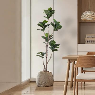 中国 フェイク屋内植物 160cm 185cm フェイクフィドルリーフイチジクプラント フェイクツリー屋内ハウス鉢植え植物 ホームオフィス装飾用 販売のため
