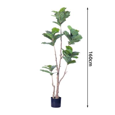 中国 フェイク屋内植物 160cm 185cm フェイクフィドルリーフイチジクプラント フェイクツリー屋内ハウス鉢植え植物 ホームオフィス装飾用 販売のため