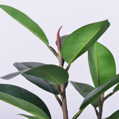 中国 屋内屋外の装飾、鉢植えのフェイクツリー、プラスチック植物、人工樹木、フェイクゴムの木、家の装飾、オフィス、リビングルーム用 販売のため