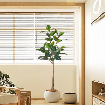 中国 屋内屋外の装飾、鉢植えのフェイクツリー、プラスチック植物、人工樹木、フェイクゴムの木、家の装飾、オフィス、リビングルーム用 販売のため