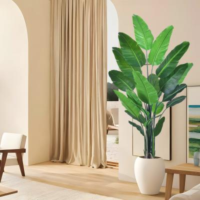 China Faux Traveller's Palm Tree (artificial birds of paradise plant) - 180cm/210cm Realistic PE Leaf Artificial Plant for Indoor Outdoor Decor for sale
