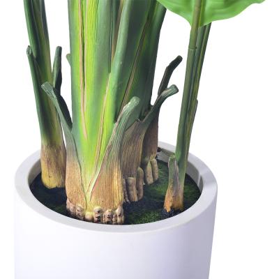 China Traveller Ravenala Pot Planted Plastic Tree Wholesale Best Artificial Bird Of Paradise Plant for sale