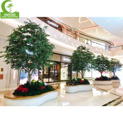 China Artificial Bayan Tree Large Evergreen Ficus Tree Artificial Tree Artificial Large Decorative Indoor Tree for Wedding Decoration for sale