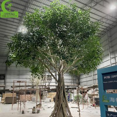 China Artificial Bayan Tree Large Evergreen Ficus Tree Artificial Tree Artificial Large Decorative Indoor Tree for Wedding Decoration for sale