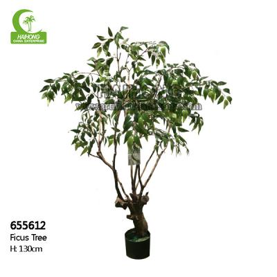China Real Touch 130cm High Artificial Ficus Tree , Lifelike Artificial Palm Trees Durable for sale