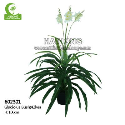 China 100cm Tall Real Touch Artificial Potted Flowers 42 Leaves Home Decoration for sale