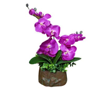 China 45cm Artificial Purple Flower For Hotel Home Office Decor for sale