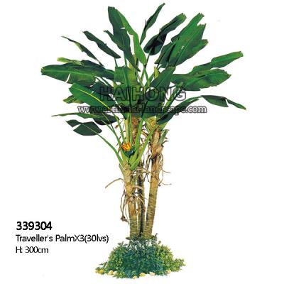 China 300cm Tall Artificial Traveller Palm Landscap Trees Potted Plant Landing Bonsai Bird Of Paradise for sale