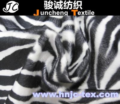 China Velboa Polyester Upholster Sofa Fabric Zebra short pile for sofa upholstery polyester for sale