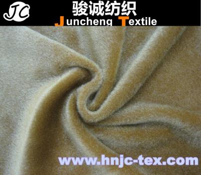 China 100% polyester plain style velour fabric short pile for sofa upholstery polyester for sale