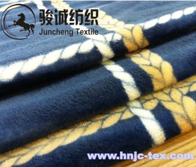 China 100% Polyester Double Sides Printed Flannel Blanket Fabric Coral Fleece for apparel/bed for sale
