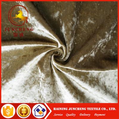 China 100% Polyester shiny Ice Crushed Velvet Fabric for Sofa/Curtain/Upholstery for sale