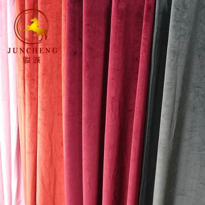 China China factory Luxury Super Soft blackout Velvet Curtain for Living Room for sale