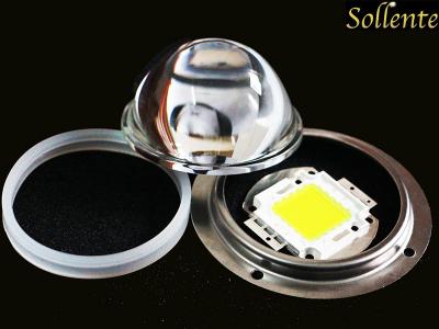 China 78mm Round Glass LED Lens For CXA 3070 , 60 Degree LED  Projector Lens for sale