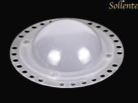 China Frosted Plastic PC Spot Light LED Lens Cover 120mm 120 Degree for sale