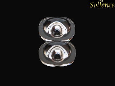 China Asymmetric 30° 1 Watt SMD3535 LED Optics Lenses For Led Street Light for sale