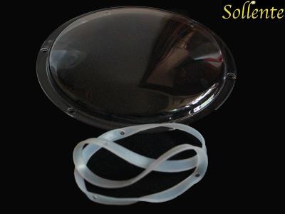 China Optical PC 225mm Transparent LED Lens Cover For High Bay Light for sale