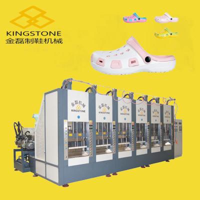 China Garden EVA Footwear Machine 6 Station Direct Injection for sale