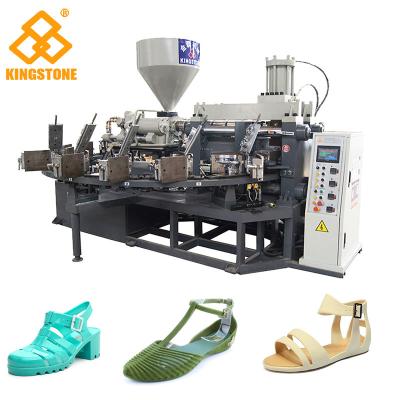 China Vertical Screw PVC Foam Injection Molding Machine , Plastic Chappal Making Machine  for sale