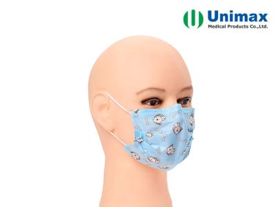 Chine Enfant de bande dessinée masque protecteur chirurgical jetable d'Earloop de 3 plis à vendre