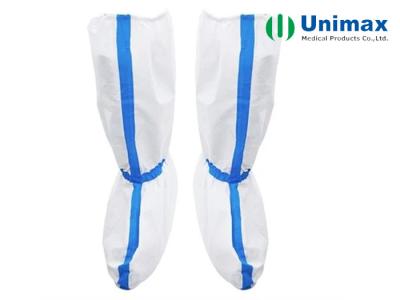 China Water Proof SF Microporous Disposable Non Woven Boot Cover for sale