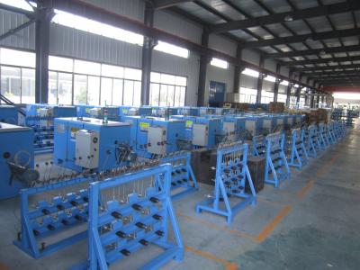 China Sky Blue Copper Wire Bunching Machine 5000 Rotating Speed With Touch Screen Operation for sale